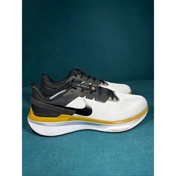 Nike Air Zoom Structure 25 White Black University Gold Running Shoes Men’s Size